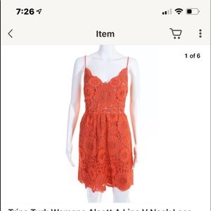 Trina Turk Dresses - Trina Turk Alcott Ivory Lace Spaghetti Strap Trina Turk Dresses - Trina Turk Alcott Ivory Lace Spaghetti Strap
